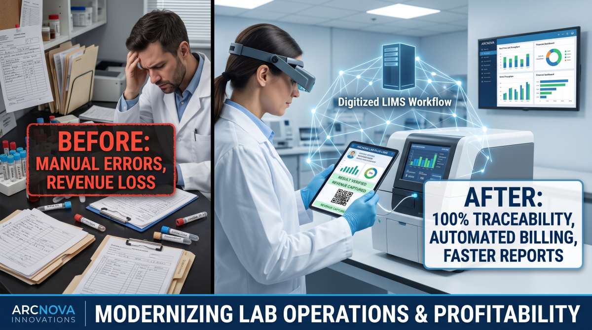 Diagnostic Lab Automation: How Modern LIMS Eliminates Sample Errors & Billing Leakage