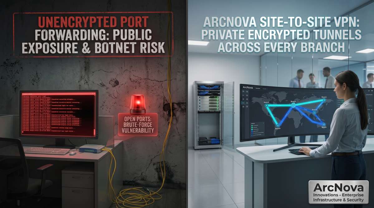 Secure Site-to-Site VPN Tunnels: Interconnecting Multi-Branch Offices Without Public Exposure